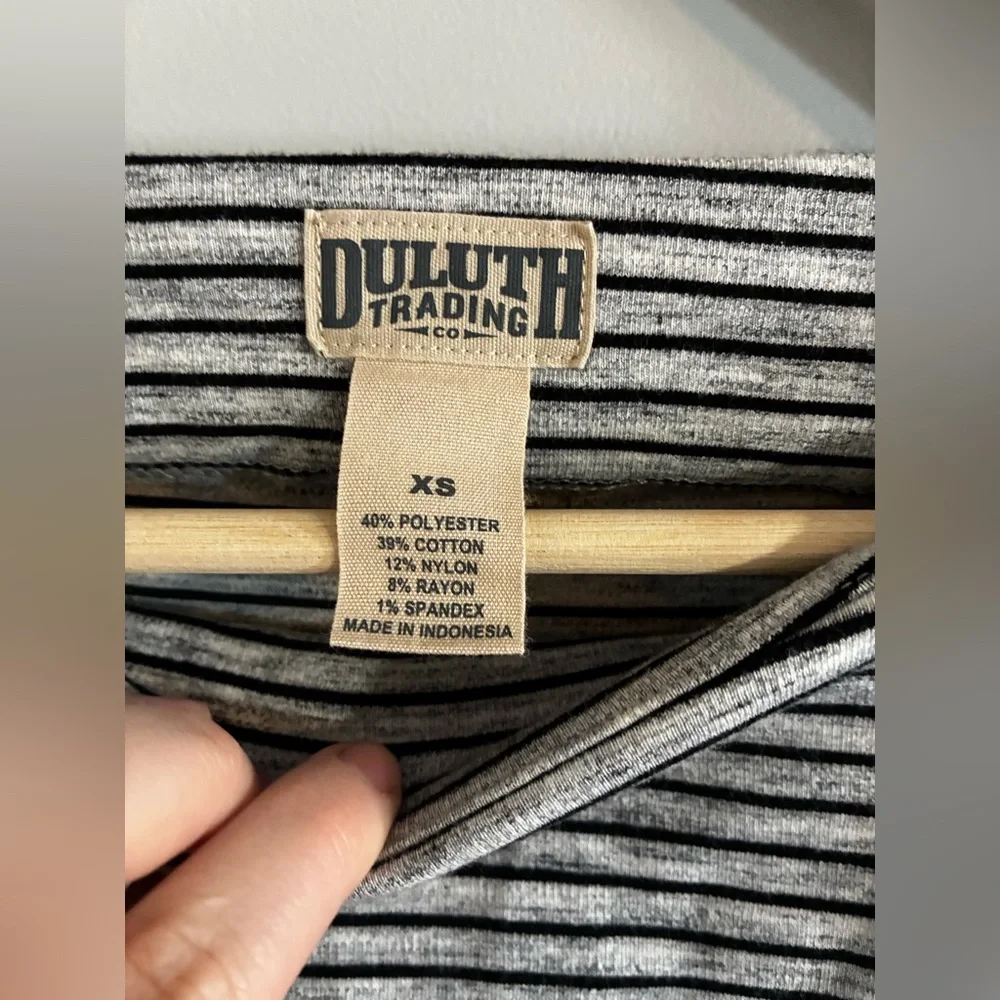 Duluth Trading Co. Women's Ponte Pro Dress Striped Size Extra Small